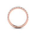 14kt Rose Gold Diamond Womens Matching Wedding Band