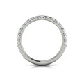 14K White Gold Round Diamond Womens Matching Wedding Band