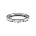 14K White Gold Diamond Womens Wedding Band
