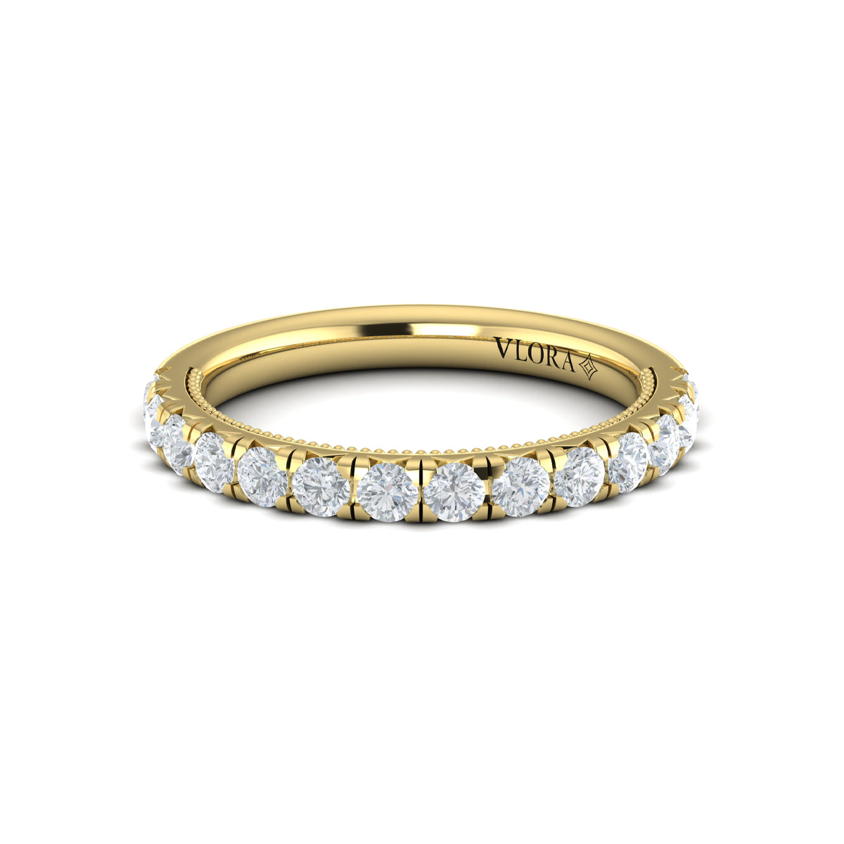 14kt Yellow Gold Womens Matching Wedding Band