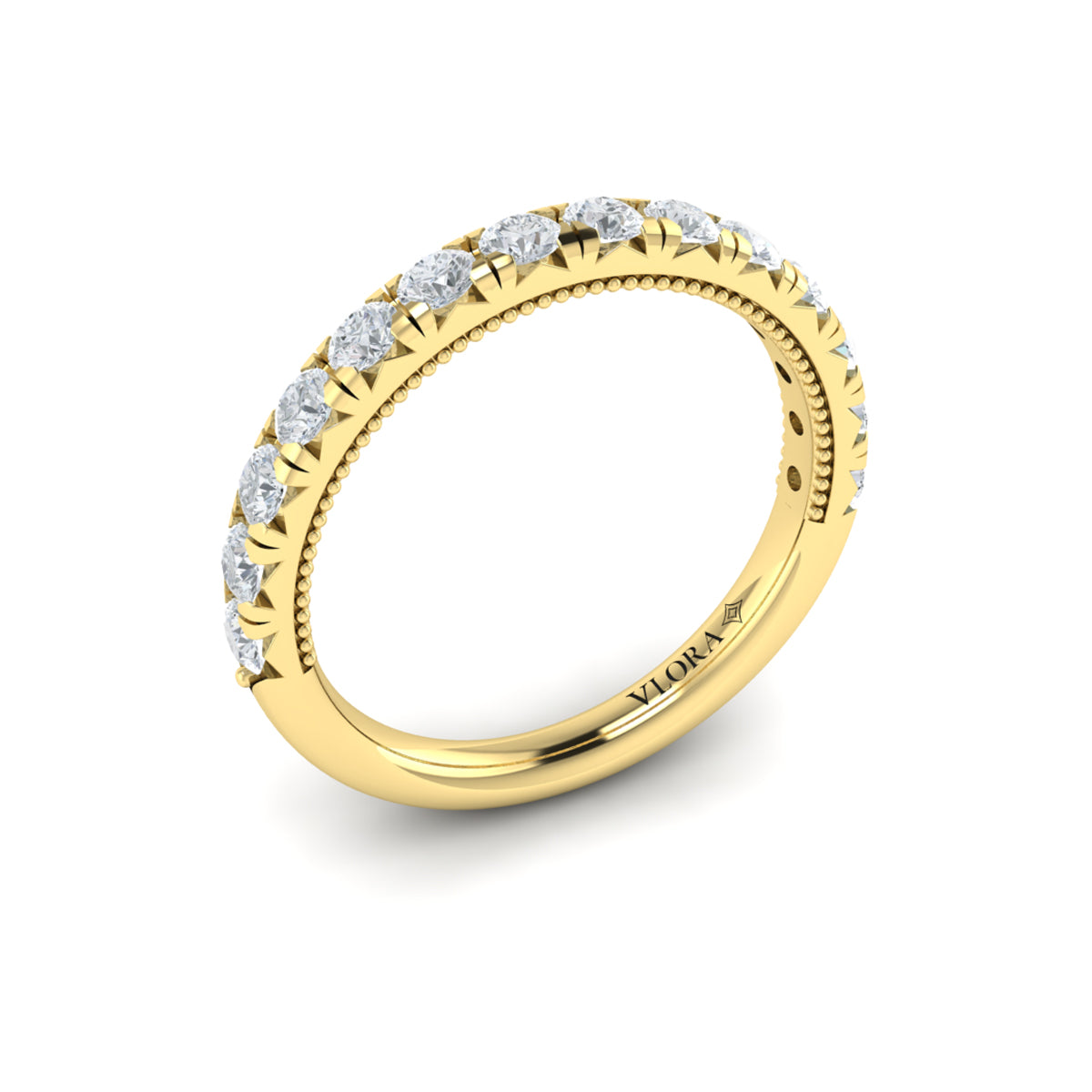 14kt Yellow Gold Womens Matching Wedding Band