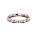 14kt Rose Gold Diamond Womens Wedding Band