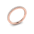 14kt Rose Gold Diamond Womens Wedding Band