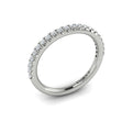 14K White Gold Diamond Womens Matching Wedding Band