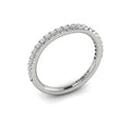 14K White Gold Diamond Womens Matching Wedding Band