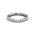 14K White Gold Diamond Womens Matching Wedding Band