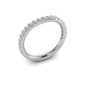 14K White Gold Diamond Womens Matching Wedding Band