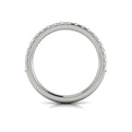 14K White Gold Diamond Womens Matching Wedding Band