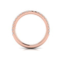 14kt Rose Gold Diamond Womens Matching Wedding Band