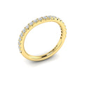 14kt Yellow Gold Diamond Womens Matching Wedding Band