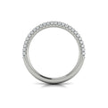 14K White Gold Pave Diamond Womens Wedding Band