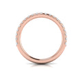 14kt Rose Gold Emerald Cut Womens Wedding Band