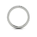14K White Gold Emerald Cut Diamond Womens Wedding Band