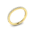 14kt Yellow Gold Emerald Cut Womens Matching Wedding Band