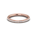 14kt Rose Gold Diamond Womens Matching Wedding Band