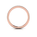 14kt Rose Gold Diamond Womens Matching Wedding Band