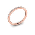 14kt Rose Gold Diamond Womens Matching Wedding Band