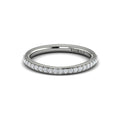 14K White Gold Diamond Womens Matching Wedding Band