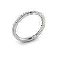 14K White Gold Diamond Womens Matching Wedding Band