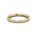 18kt Yellow Gold Diamond Womens Matching Wedding Band