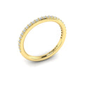 18kt Yellow Gold Diamond Womens Matching Wedding Band