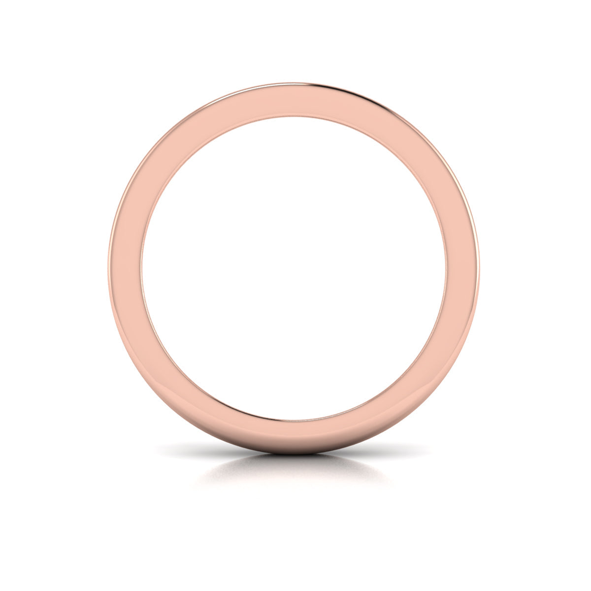 18kt Rose Gold Womens Diamond Matching Wedding Band