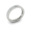 14K White Gold Diamond Womens Matching Wedding Band