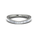 14K White Gold Diamond Womens Matching Wedding Band