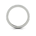 14K White Gold Diamond Womens Matching Wedding Band