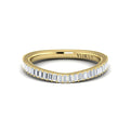 14kt Yellow Gold Diamond Womens Wedding Band