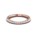 14kt Rose Gold Diamond Womens Matching Wedding Band