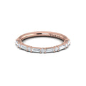 14kt Rose Gold Diamond Womens Matching Wedding Band