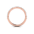 14kt Rose Gold Diamond Womens Matching Wedding Band