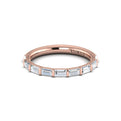 18kt Rose Gold Diamond Womens Matching Wedding Band