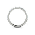 14K White Gold Diamond Womens Matching Wedding Band