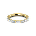 14kt Yellow Gold Diamond Womens Matching Wedding Band