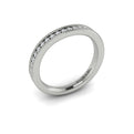 14K White Gold Diamond Womens Matching Wedding Band