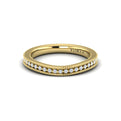 18kt Yellow Gold Diamond Womens Wedding Band