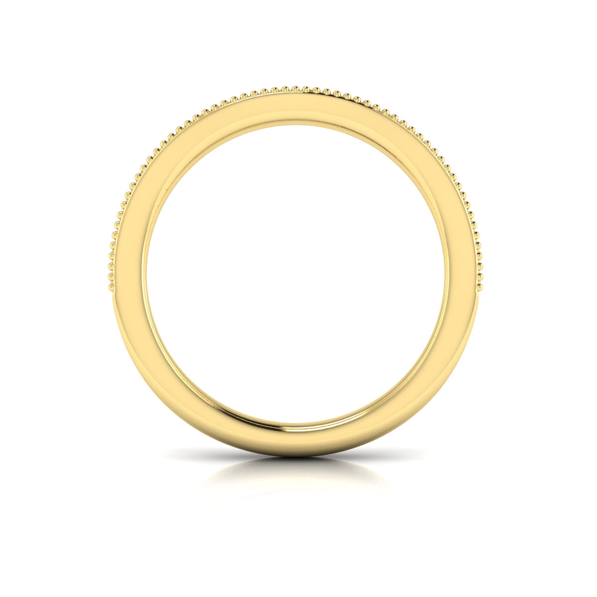 18kt Yellow Gold Diamond Womens Wedding Band