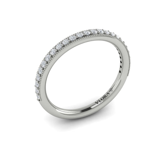 14K White Gold 0.25ct Diamond Womens Matching Wedding Band