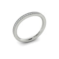 14K White Gold Diamond Womens Matching Wedding Band