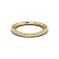 14kt Yellow Gold Diamond Womens Matching Wedding Band