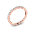 14kt Rose Gold Diamond Womens Matching Wedding Band
