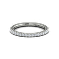 14K White Gold Diamond Womens Matching Wedding Band
