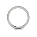 14K White Gold Diamond Womens Matching Wedding Band