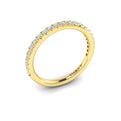 14kt Yellow Gold Diamond Womens Wedding Band
