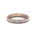 18kt Rose Gold Womens Matching Wedding Band