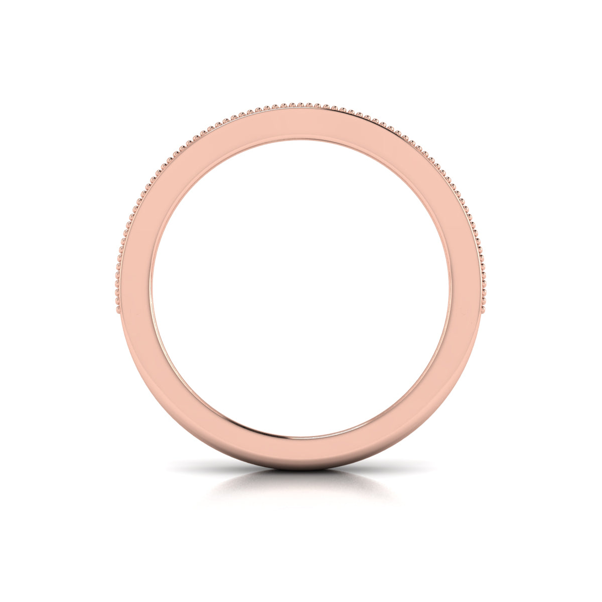 18kt Rose Gold Womens Matching Wedding Band