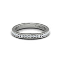 14K White Gold Diamond Womens Matching Wedding Band
