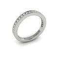 14K White Gold Diamond Womens Matching Wedding Band
